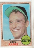 DOUG RADER 1968 TOPPS CARD #332