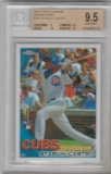 STARLIN CASTRO 2010 TOPPS CHROME ROOKIE REFRACTOR CARD #195 / GRADED