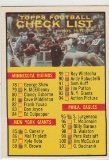 1961 TOPPS 1ST CHECKLIST CARD #122