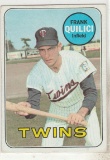 FRANK QUILICI 1969 TOPPS CARD #356