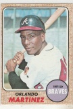 ORLANDO MARTINEZ 1968 TOPPS CARD #578