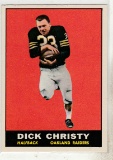 DICK CHRISTY 1961 TOPPS CARD #184