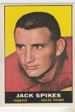 JACK SPIKES 1961 TOPS CARD #138