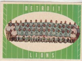 DETROIT LIONS 1961 TOPPS TEAM CARD #37