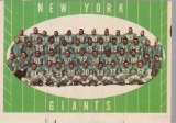 NEW YORK GIANTS 1961 TOPPS TEAM CARD #93