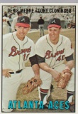 1967 TOPPS CARD #396 ATLANTA ACES / MENKE AND CLONINGER