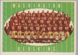 WASHINGTON REDSKINS 1961 TOPPS TEAM CARD #131