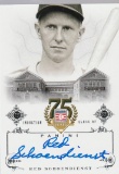 RED SCHOENDIENST 2014 PANINI HALL OF FAME AUTOGRAPH CARD