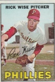 RICK WISE 1967 TOPPS CARD #37