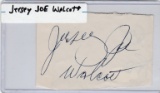 JERSEY JOE WALCOTT AUTOGRAPHED PAGE WITH COA