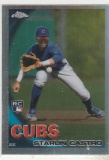 STARLIN CASTRO 2010 TOPPS CHROME ROOKIE REFRACTOR CARD #195