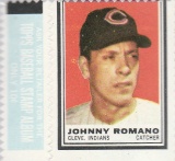 JOHNNY ROMANO 1962 TOPPS STAMP WITH TAB