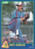 RANDY JOHNSON 1989 SCORE STAR ROOKIE CARD #63