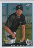 BRETT CECIL 2009 TOPPS CHROME XFRACTOR ROOKIE CARD