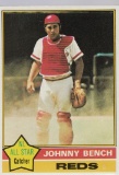 JOHNNY BENCH 1976 TOPPS CARD #300