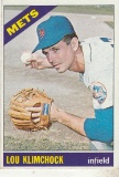 LOU KLIMCHOCK 1966 TOPPS CARD #589 / HIGH NUMBER