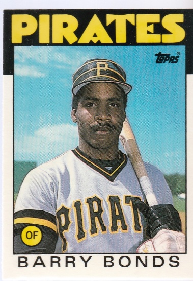 BARRY BONDS 1986 TOPPS TRADED ROOKIE CARD #11T