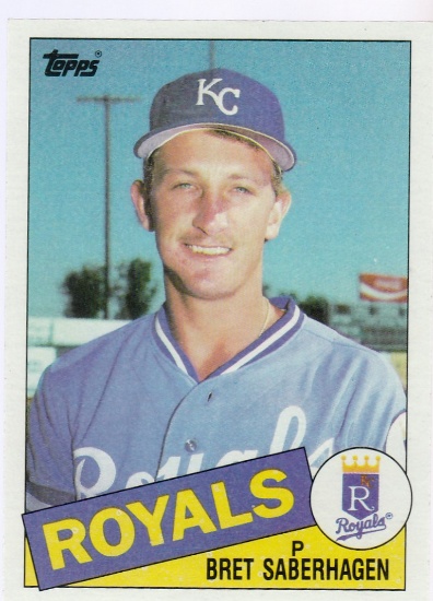 BRET SABERHAGEN 1985 TOPPS ROOKIE CARD #23