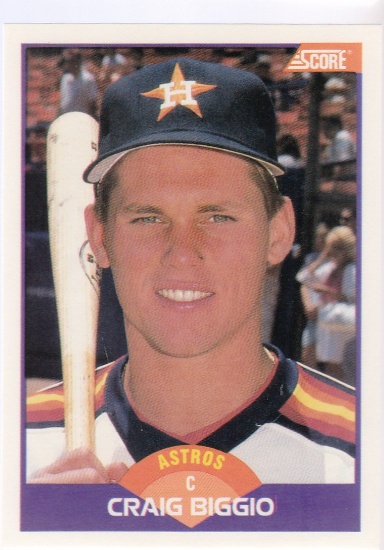 CRAIG BIGGIO 1989 SCORE ROOKIE CARD #237