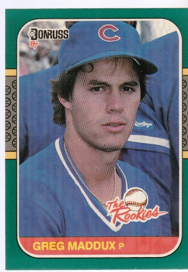 GREG MADDUX 1987 DONRUSS THE ROOKIES CARD #52