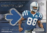 MARVIN HARRISON 2004 UD DIAMOND COLLECTION DEAN'S LIST JERSEY CARD