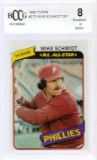 MIKE SCHMIDT 1980 TOPPS CARD #270 / GRADED