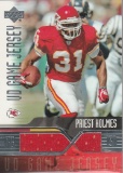 PRIEST HOLMES 2004 UPPER DECK GAME JERSEY CARD
