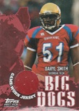 DARYL SMITH 2004 TOPPS DRAFT PICKS BIG HOGS JERSEY CARD