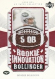 BROOKS BOLLINGER 2003 UD PATCH COLLECTION ROOKIE INNOVATION PATCH