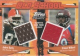 ANDRE DAVIS / ERNEST WILFORD 2004 TOPPS DRAFT OLD SCHOOL DUAL JERSEY CARD