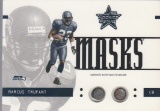 MARCUS TRUFANT 2003 ROOKIES AND STARS PIECE OF FACEMASK CARD