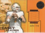 CASEY CLAUSEN 2004 PRESS PASS SE JERSEY CARD