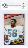 LAWRENCE TAYLOR 1984 TOPPS CARD #321 / GRADED