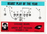 CHICAGO BEARS 1965 PHILADELPHIA PLAY OF THE YEAR CARD #28 / PACKERS