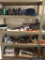 Heavy duty metal and plywood shelving - does not include contents