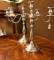 Wow - pair of matching Sterling Silver candelabras w/ weighted bottoms