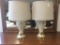 Pair of gorgeous D.G. luster and gold table lamps