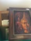 Selection of vintage prints and frames including Buddhist original