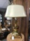 Wonderful modern gold finish and meal shade table lamp with pineapple design