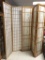 Set of two modern room dividers / shoji screens - one new by Coaster and one hand painted (fair