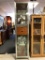 Modern metal and wood curio cabinet with drawers - $395 price tag - great for store display
