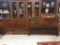 Phenix Furniture co. Flame mahogany veneer Deco headboard w/ additional Deco headboard - size double