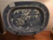 Antique Chinese scene warranted stone china platter by William Samuel edge