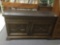 Vintage faux rock top Drexel heritage brand sofa table/hall table