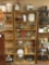 Bookcase including contents - kitchen item, glasses, collectibles