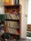 Collection of 200 + vinyl records and bookcase incl elvis, thriller &a more