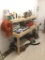 Entire content of workbench - includes rigid shop vac, tool boxes w/ tools, misc, bolts & nuts ++