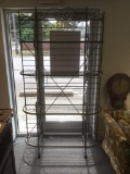 Lovely antique look cast Iron Bakers Rack in great condition