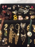 Large collection of modern, vintage, and antique fashion jewelry