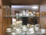 Collection of antique and vintage gold rimmed bavarian and french limoges china sets
